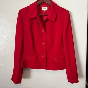 Neiman Marcus Scarlet Blazer Size 14 Vintage